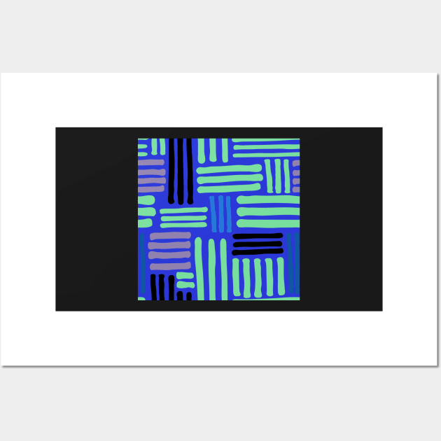 Colourful Stripes Pattern Wall Art by StylishTayla